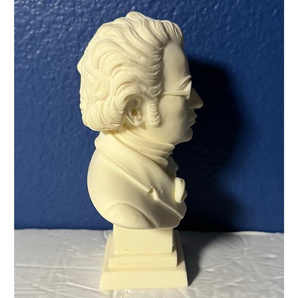 Franz Schubert Composer Bust Sculpture – Vintage Style Miniature Figurine - Picture 4 of 5